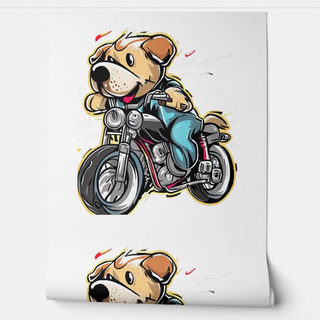 Papier Peint chien drôle (Déroulement)