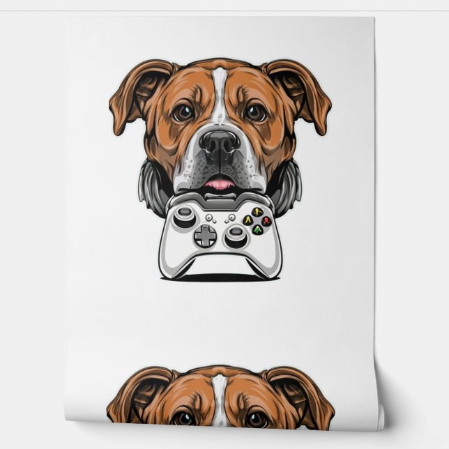 Papier Peint Chien Gamer - Jeu vidéo (Déroulement)