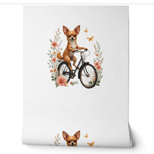 Papier Peint Chihuahua Vélo Bicyclette Chien Cyclisme
