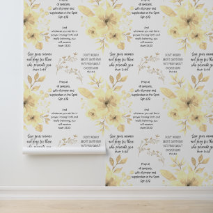 Papier Peint Christian PRAYER Lemon Floral