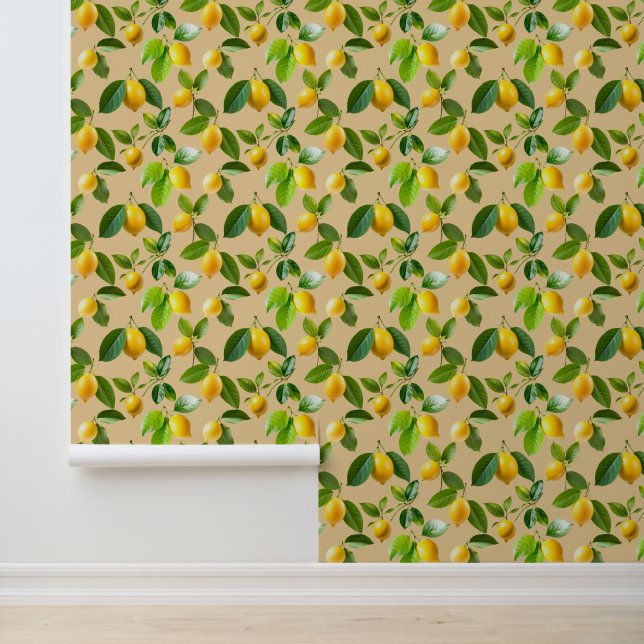 Papier Peint Citron et sa branche 2 (Application)