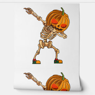 Papier Peint Citrouille de plomberie - Costume de squelette eff