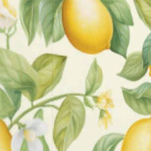 Papier Peint Citrus aux fleurs de citron méditerranéen