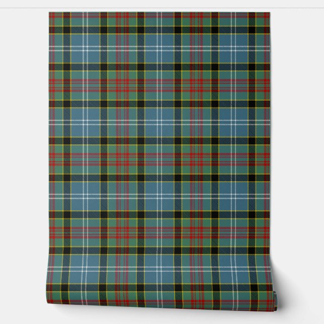 Papier Peint Clan écossais Paisley Tartan (Déroulement)