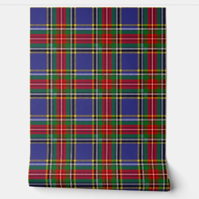 Papier Peint Clan écossais Plaid de MacBeth Tartan (Déroulement)