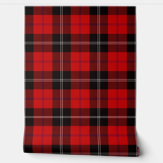 Papier Peint Clan écossais Plaid de Ramsay Tartan (Déroulement)