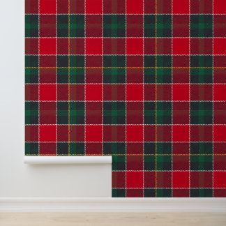 Papier Peint Classic Red Scottish Plaid