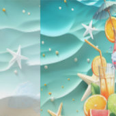 Papier Peint Cocktails de plage Fruits Tropicaux Enterrement de (Couture)