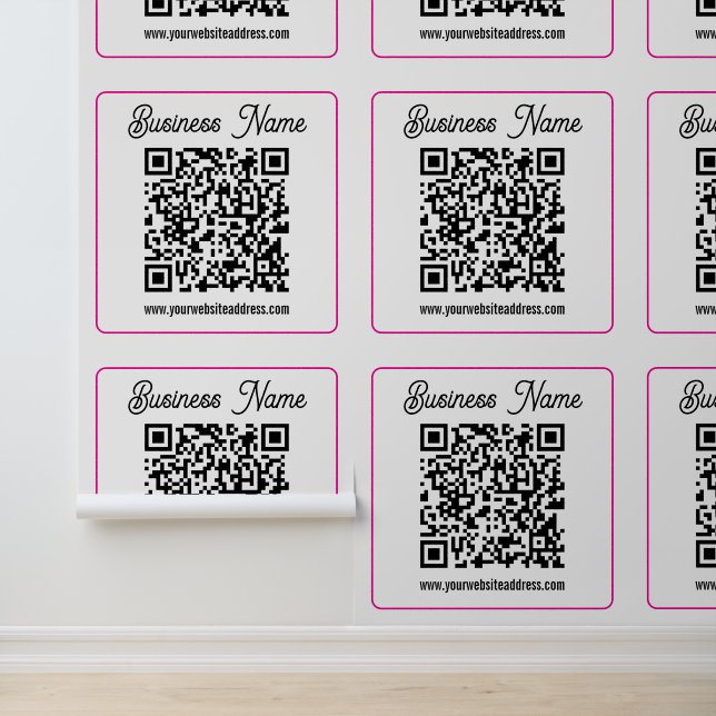 Papier Peint Code QR scannable avec écriture manuscrite en scri (Application)