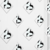 Papier Peint Cœur Papillon Sur Blanc  (Couture)