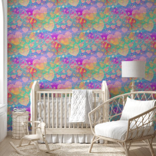 Papier Peint Coeurs d'amour - Motif sans coutures 1