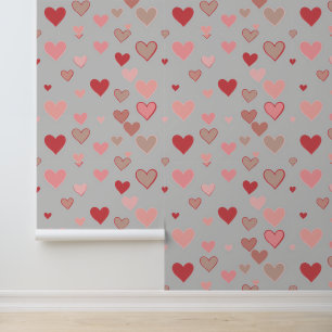 Papier Peint Coeurs joueurs Motif sans couture
