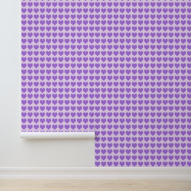 Papier Peint Cœurs Violets (Application)