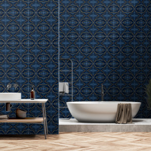 Papier Peint Collection de marbre bleu bleu marine