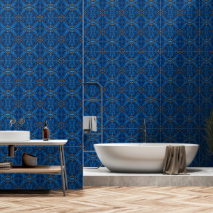 Papier Peint Collection de marbre Royal Blue Gold