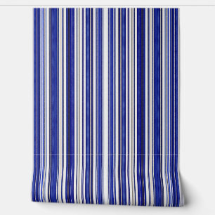 Papier Peint Collection été tendance Marine Blue Boat Stripes