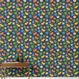 Papier Peint coloré unisex kids tropical fond d'écran