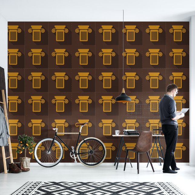 Papier Peint Concepteur de colonnes Ionique grecque (Salon)