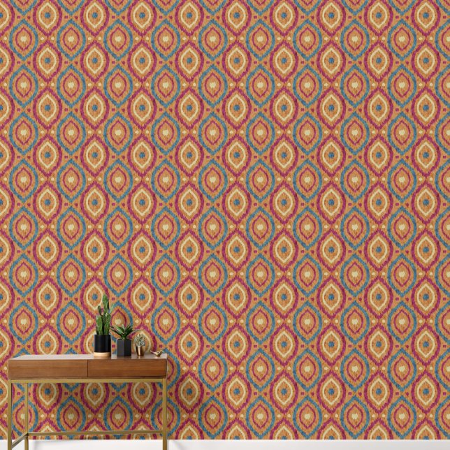 Papier Peint Conception abstraite rétro dans le style navajo Ik (Couloir)