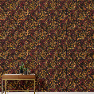 Papier Peint Conception africaine royale texturée haut de gamme