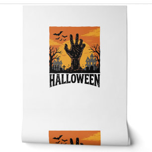 Papier Peint Conception de chemise à main de zombie de cimetièr