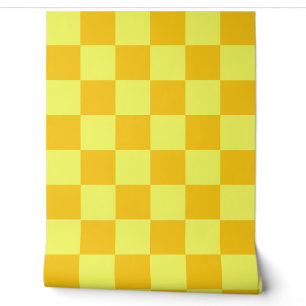 Papier Peint Conception de chèques jaune clair et foncé