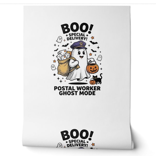Papier Peint Conception de livraison d'Halloween en mode fantôm (Déroulement)