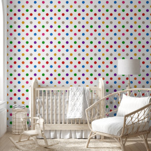 Papier Peint Conception de points colorés arc-en-ciel de couleu
