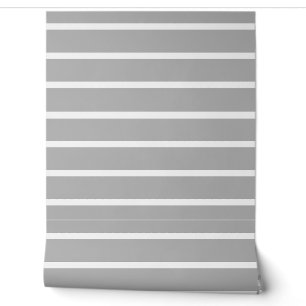 Papier Peint Conception de rayures grises et blanches