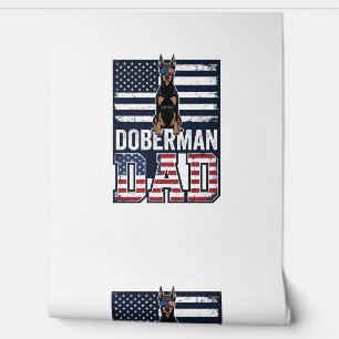 Papier Peint Conception de T-shirt pour chien patriotique Dober