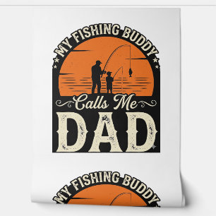 Papier Peint Conception de T-shirt pour papa, copain de pêche v