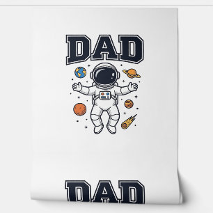 Papier Peint Conception de T-shirt Vector Space Astronaute Papa