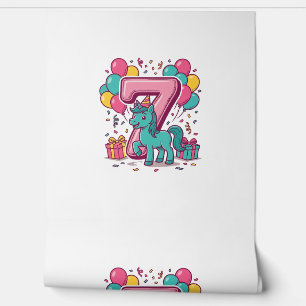 Papier Peint Conception de vecteur de poney mignon de fête d'an