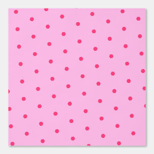 Papier Peint Conception Motif Pink Polka Dot Hexagon