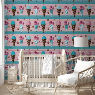 Papier Peint cônes de crème glacée