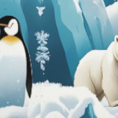 Papier Peint Cool Bleu Arctique Scène Représentation autoadhési (Couture)