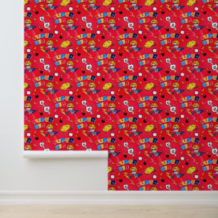 Papier Peint Cool garçons bande dessinée pop carrelée