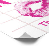 Papier peint Coquette rose | Impression de citatio (Coin)
