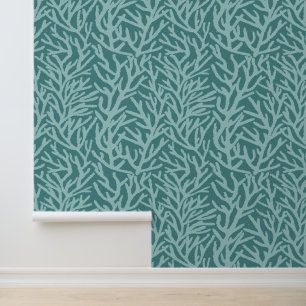 Papier Peint Corail De Mer Aqua Avec Océan Turquoise