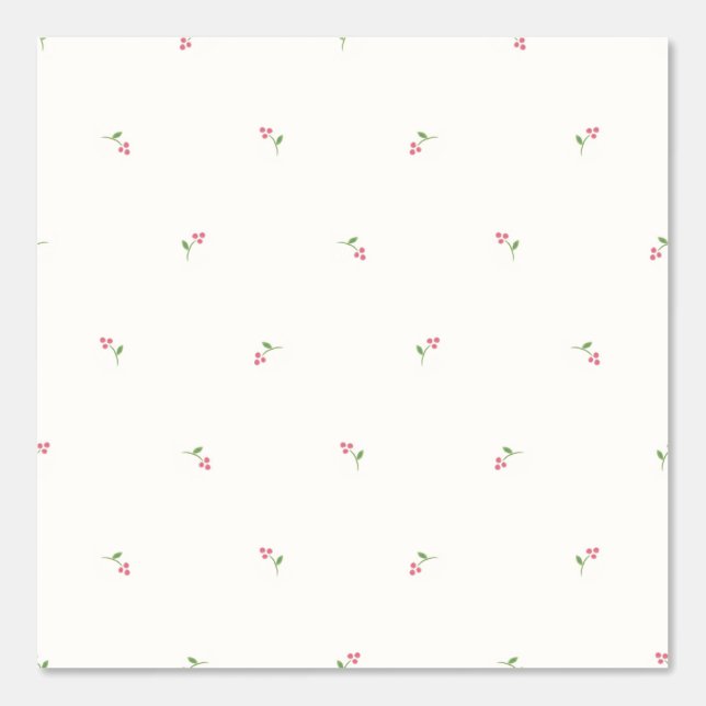 Papier Peint Cottage Écarlate (Recto)