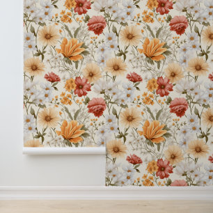Papier Peint Cottage Meadow Fleurs sauvages colorés #2