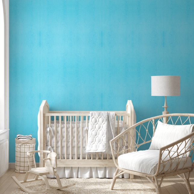 Papier Peint Couleur cyan clair avec une texture inégale subtil (Enfants)