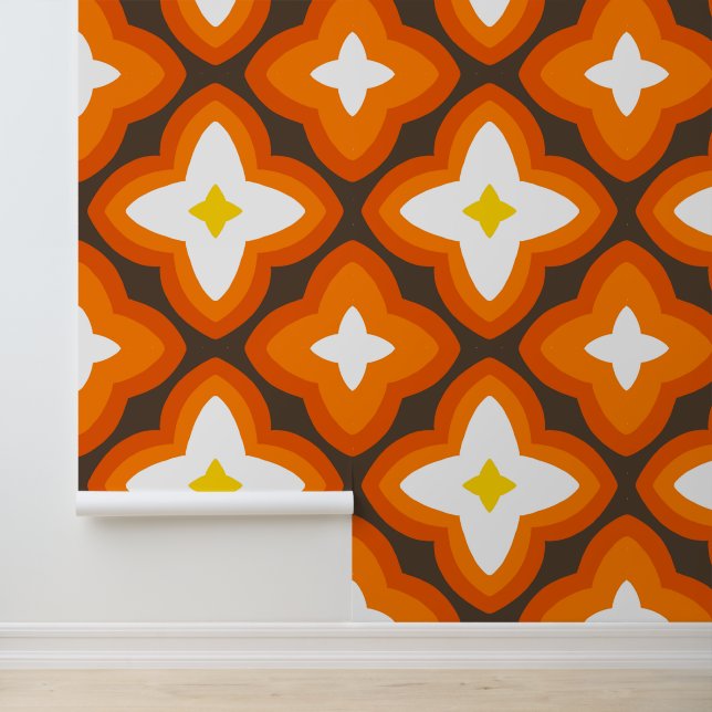 Papier peint couleur mod rétro (Application)