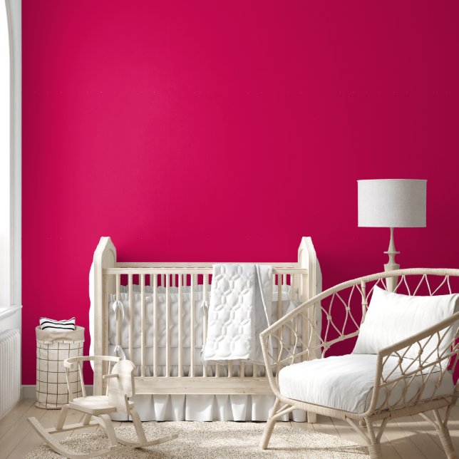 Papier Peint Couleur solide framboise tendance | Élégant (Enfants)