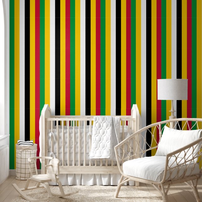 Papier Peint Couleurs du drapeau de Saint-Kitts (Enfants)