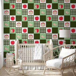 Papier Peint Country Apple Amish Quilt Cartoon Motif original