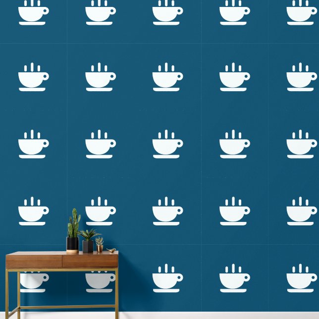 Papier Peint Coupe Blanche De Java Cuisine Turquoise (Couloir)