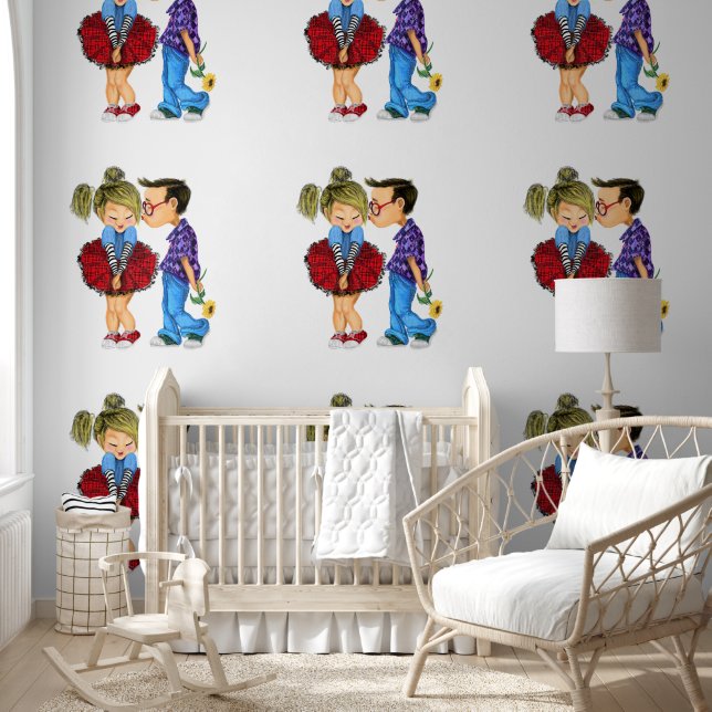 Papier Peint Couple romantique (Enfants)