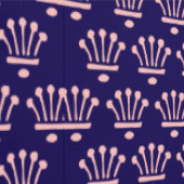 Papier Peint Couronnes roses bleu foncé (Couture)