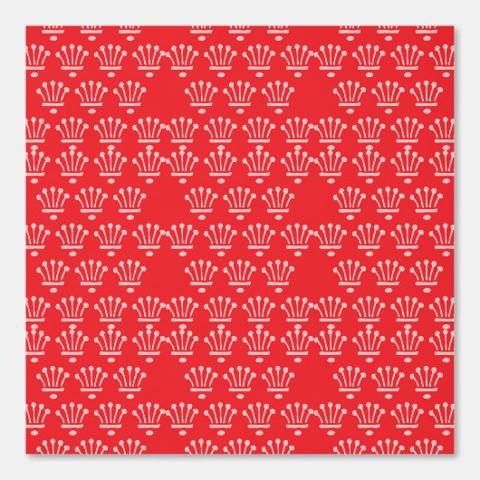 Papier Peint Couronnes roses Rouge (Recto)
